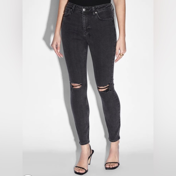 Ksubi Jeans Ksubi Womens Hell Cat Skinny Jeans In Spray On Black
